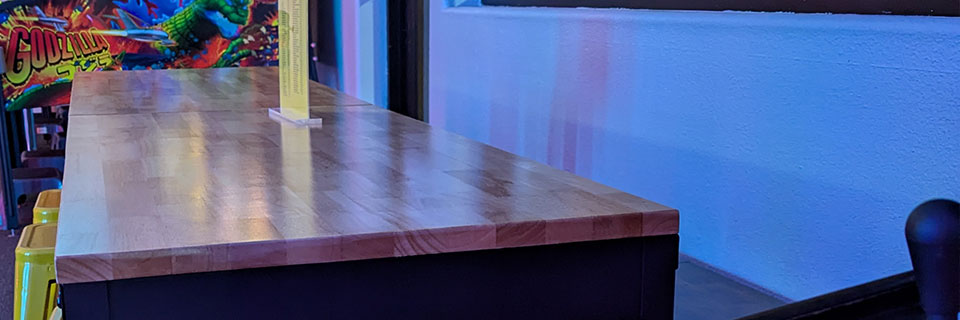 The main table in the arcade